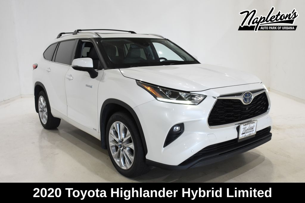 White (Blizzard Pearl) 2020 Toyota Highlander Hybrid SUV / Crossover All-Wheel Drive Continuously Variable Transmission