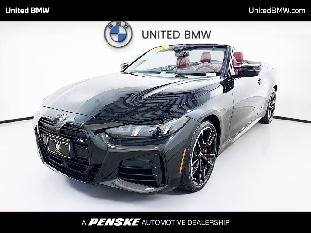 Black Sapphire Metallic 2025 BMW 4 Series M440i Convertible xDrive Convertible All-Wheel Drive 8-Speed Automatic