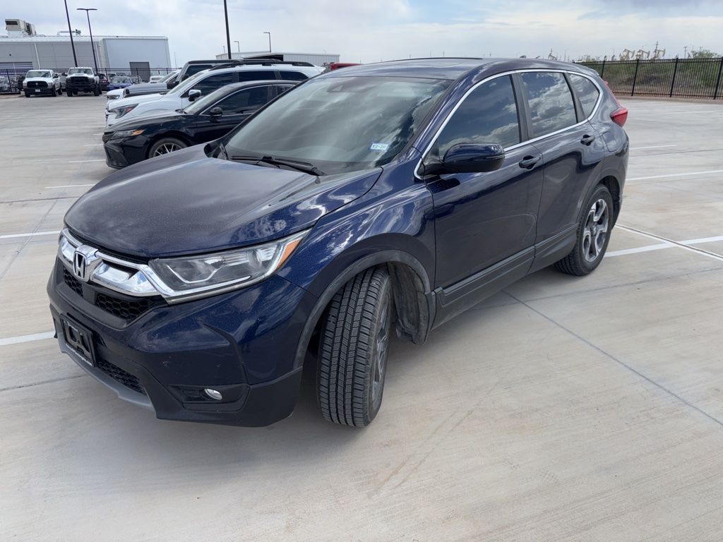 Blue 2017 Honda CR-V EX FWD SUV / Crossover Front-Wheel Drive Continuously Variable Transmission