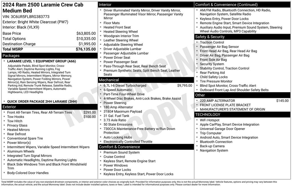 Used Car 2024 Ram 2500  Laramie For Sale Under $50,000 In Austin, Texas