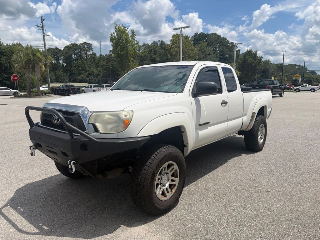 Super White 2015 Toyota Tacoma Pickup Truck Four-Wheel Drive 5-Speed Automatic
