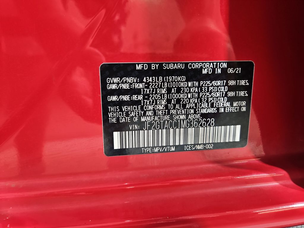 Used 2021 Red Subaru Premium image 29