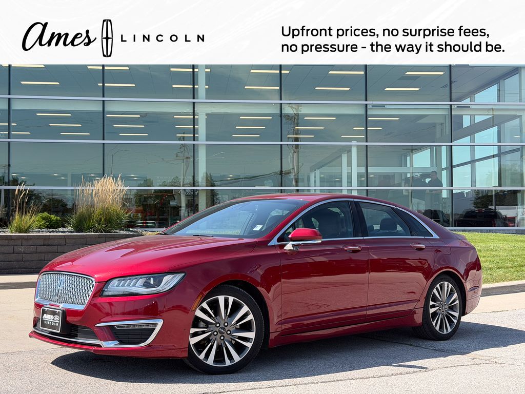 Ruby Red Metallic 2017 Lincoln MKZ Sedan Front-Wheel Drive 6-Speed Automatic