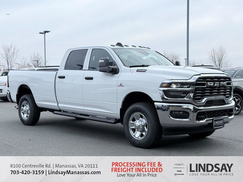 Bright White Clearcoat 2026 RAM 2500 Tradesman Crew Cab LB 4WD Pickup Truck Four-Wheel Drive 8-Speed Automatic