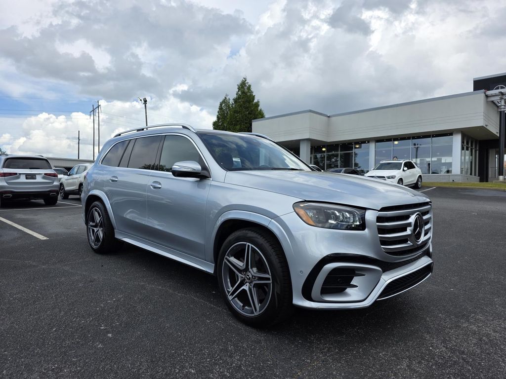 Silver 2025 Mercedes-Benz GLS 450 4MATIC SUV / Crossover All-Wheel Drive 9-Speed Automatic