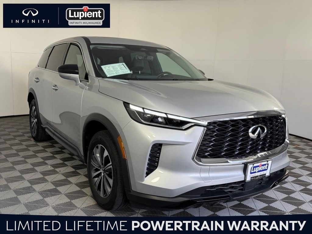 Silver 2023 INFINITI QX60 Pure AWD SUV / Crossover All-Wheel Drive 9-Speed Automatic