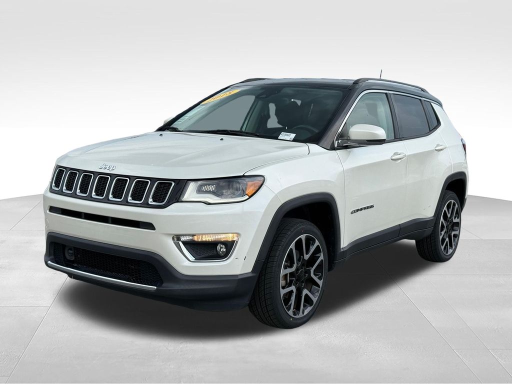 Pearl White Tri-Coat 2018 Jeep Compass SUV / Crossover Four-Wheel Drive 9-Speed Automatic