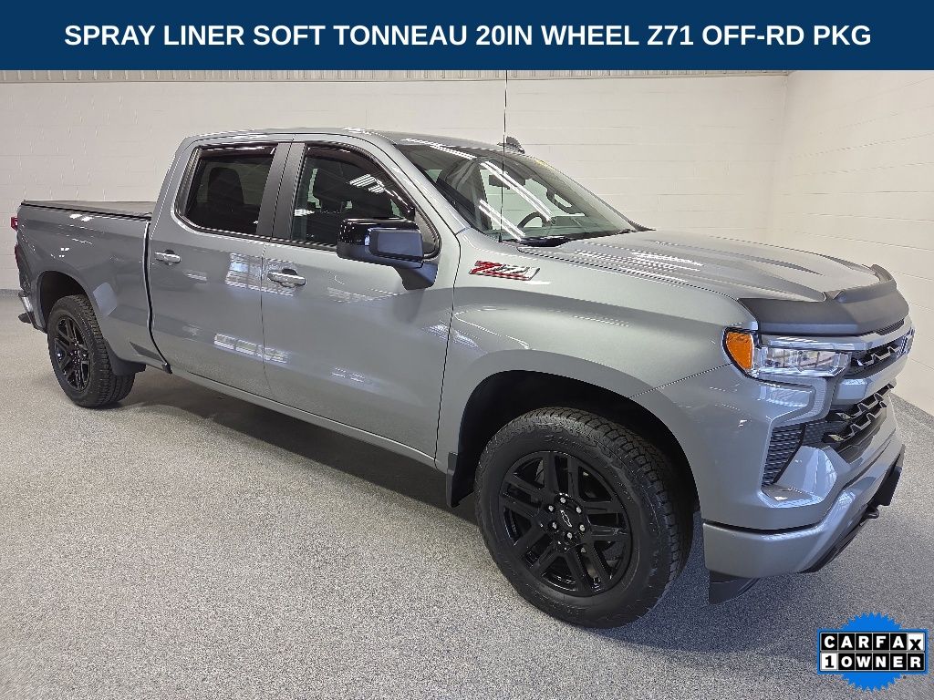 Sterling Gray Metallic 2024 Chevrolet Silverado 1500 Pickup Truck Four-Wheel Drive Automatic