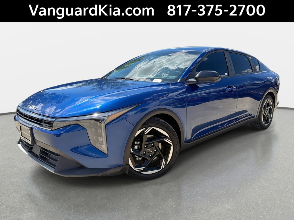 Deep Sea Blue 2025 Kia K4 EX FWD Sedan Front-Wheel Drive Continuously Variable Transmission