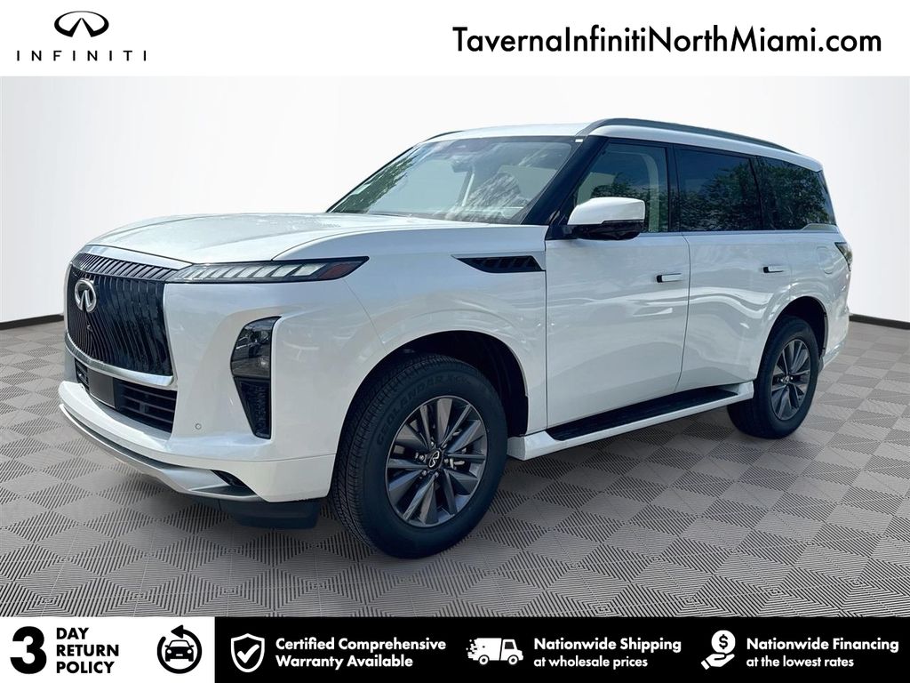 White 2027 INFINITI QX80 SUV / Crossover Rear-Wheel Drive 9-Speed Automatic