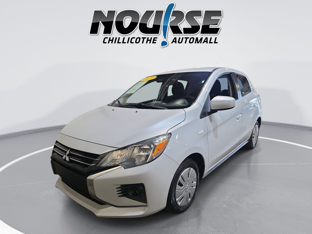 Silver 2023 Mitsubishi Mirage Hatchback Front-Wheel Drive Continuously Variable Transmission