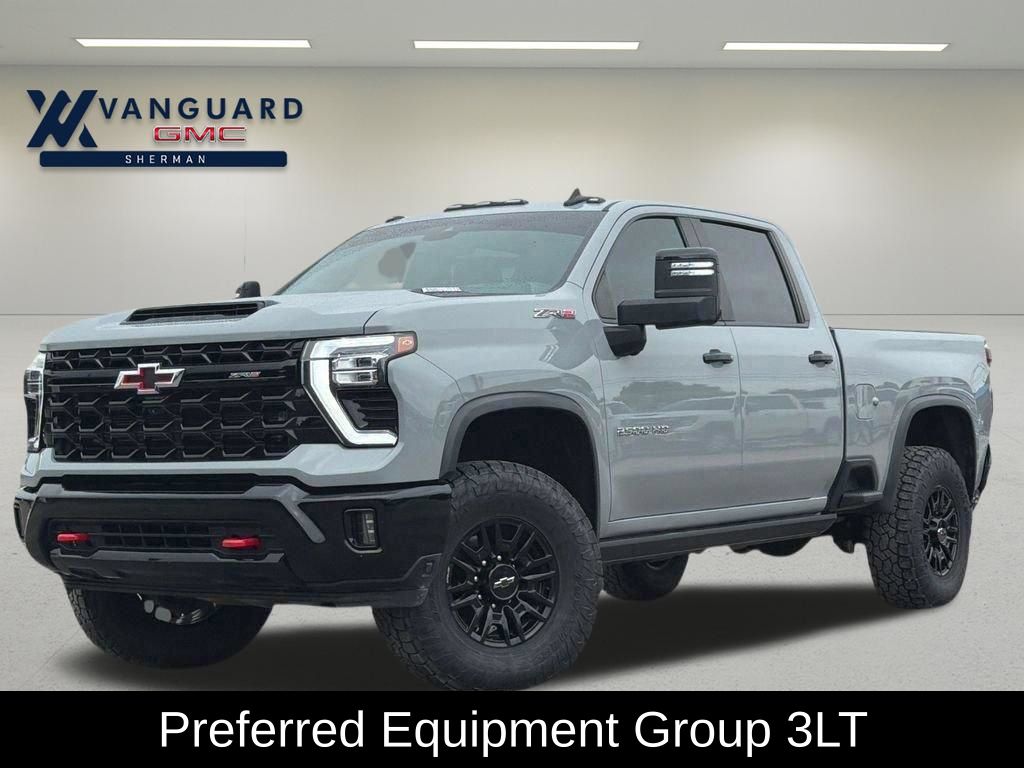 Slate Gray Metallic 2024 Chevrolet Silverado 2500HD ZR2 Crew Cab 4WD Pickup Truck Four-Wheel Drive Automatic
