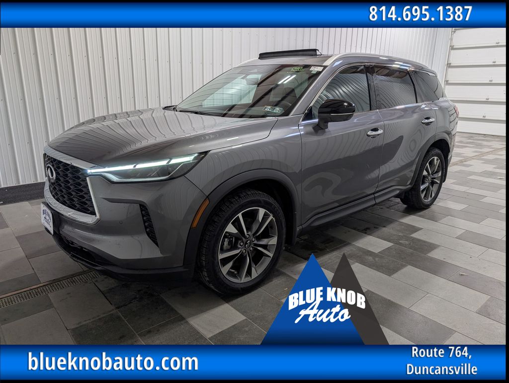 Gray (Graphite Shadow) 2023 INFINITI QX60 SUV / Crossover All-Wheel Drive 9-Speed Automatic