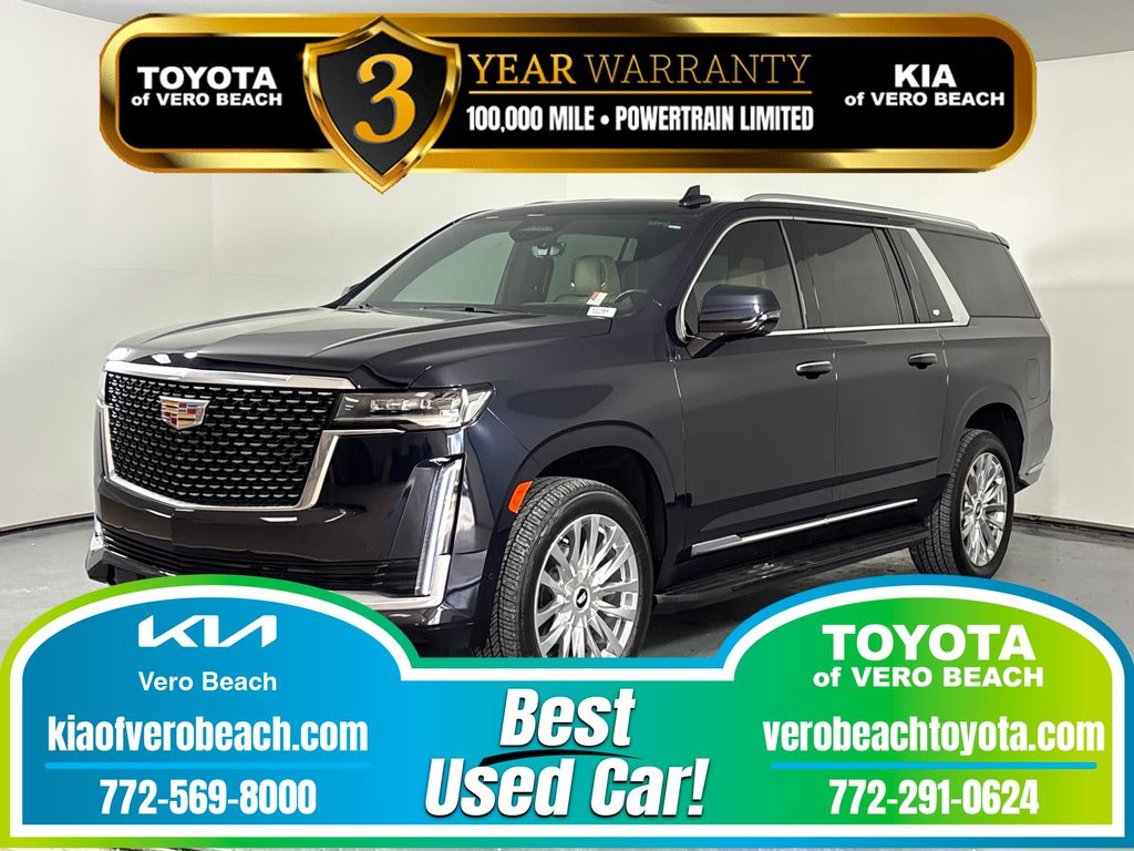 Dark Moon Blue Metallic 2023 Cadillac Escalade ESV Premium Luxury 4WD SUV / Crossover Four-Wheel Drive Automatic