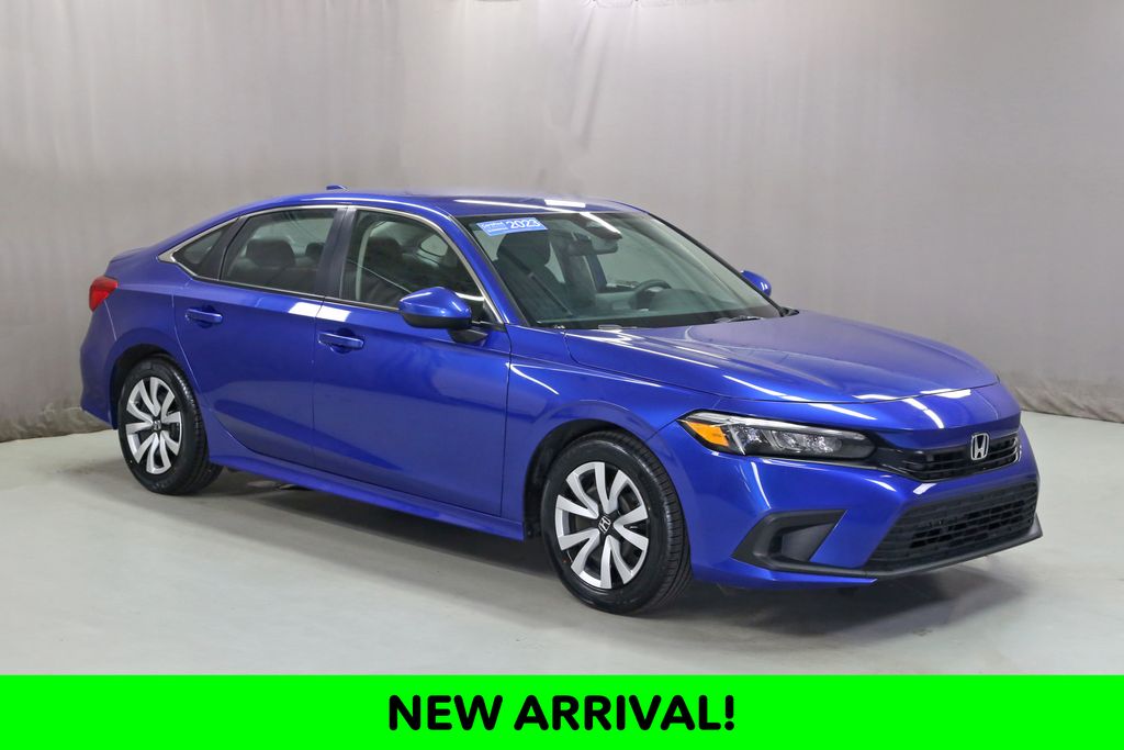 Aegean Blue Metallic 2023 Honda Civic Sedan Front-Wheel Drive Continuously Variable Transmission