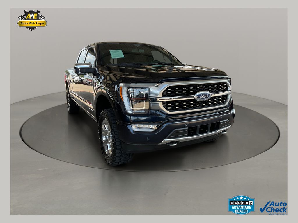 Antimatter Blue Metallic 2021 Ford F-150 Pickup Truck Four-Wheel Drive Automatic