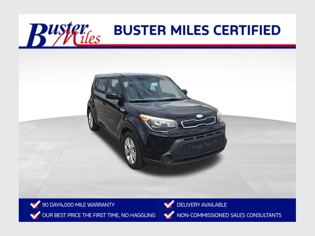 Shadow Black 2015 Kia Soul Wagon Front-Wheel Drive 6-Speed Automatic