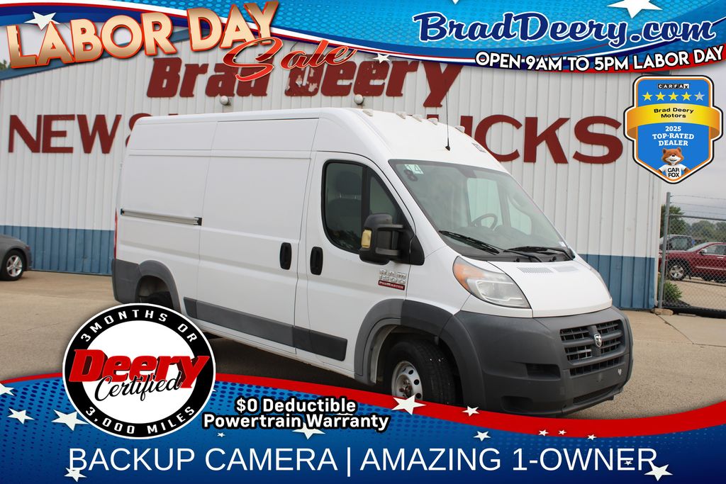 Bright White Clearcoat 2018 RAM ProMaster Van Front-Wheel Drive 6-Speed Automatic