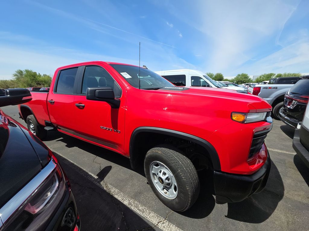 Red Hot 2025 Chevrolet Silverado 2500HD Work Truck Crew Cab 4WD Pickup Truck Four-Wheel Drive Automatic
