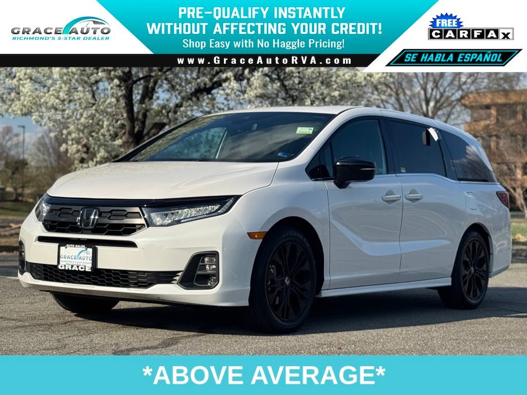 Platinum White Pearl 2025 Honda Odyssey Sport-L FWD Minivan Front-Wheel Drive Automatic