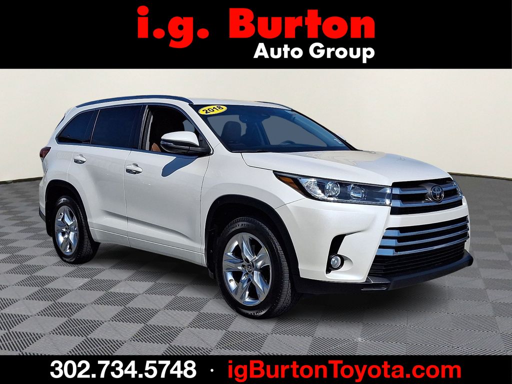 White (Blizzard Pearl) 2018 Toyota Highlander SUV / Crossover All-Wheel Drive 8-Speed Automatic