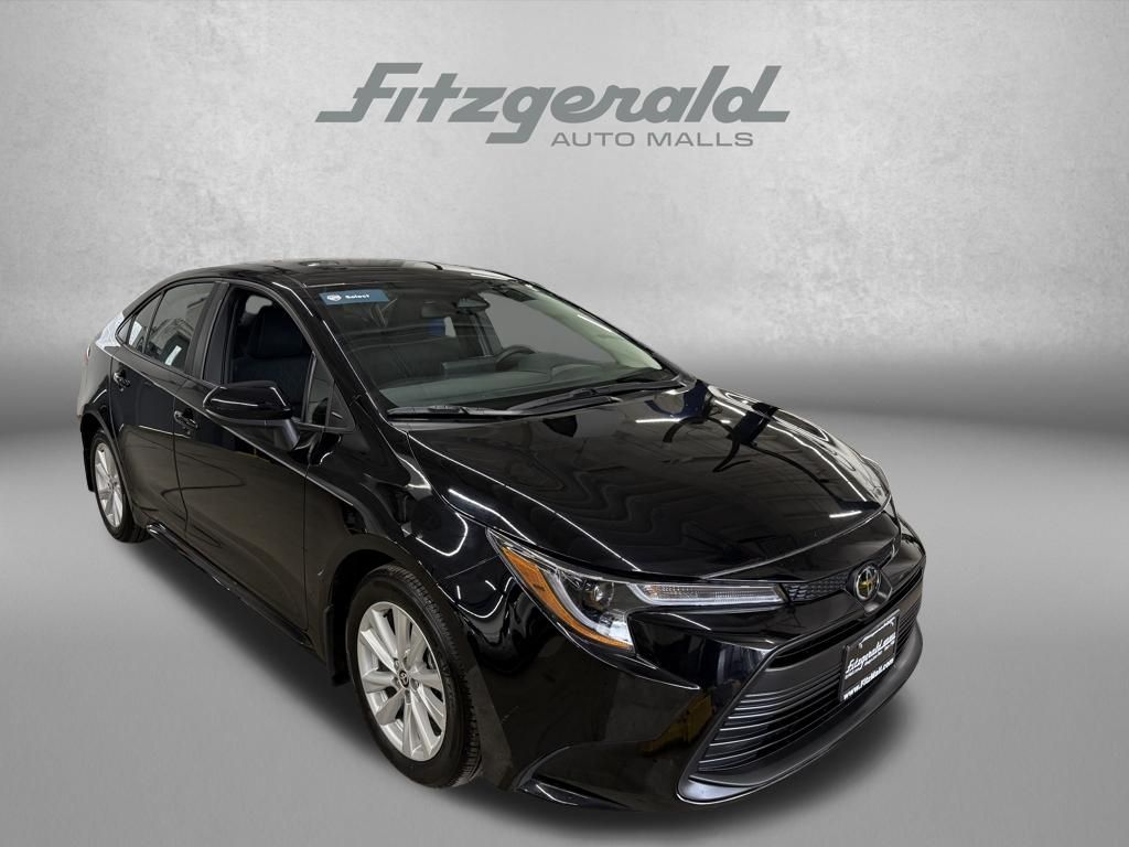 Midnight Black Metallic 2024 Toyota Corolla LE FWD Sedan Front-Wheel Drive Continuously Variable Transmission