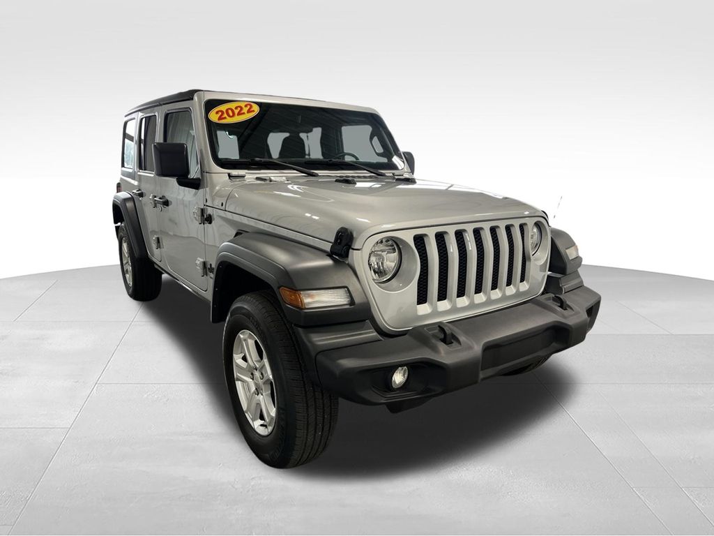 Silver Zynith Clearcoat 2022 Jeep Wrangler SUV / Crossover Four-Wheel Drive 8-Speed Automatic