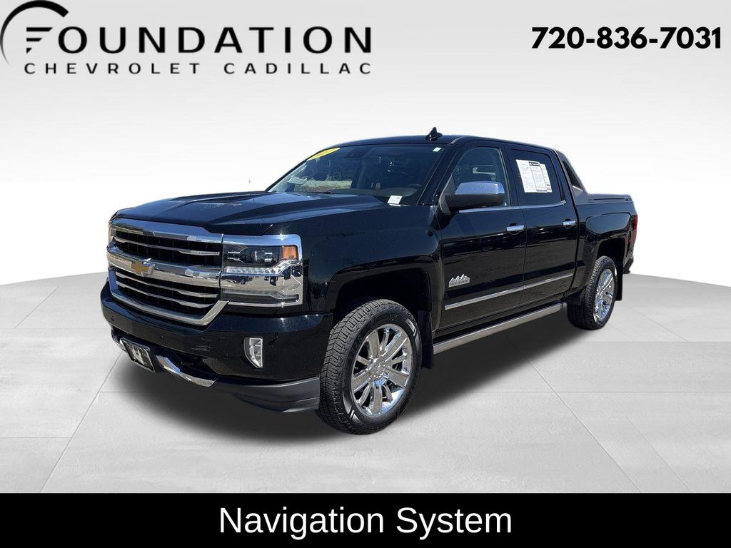 Black 2017 Chevrolet Silverado 1500 Pickup Truck Four-Wheel Drive 8-Speed Automatic Overdrive