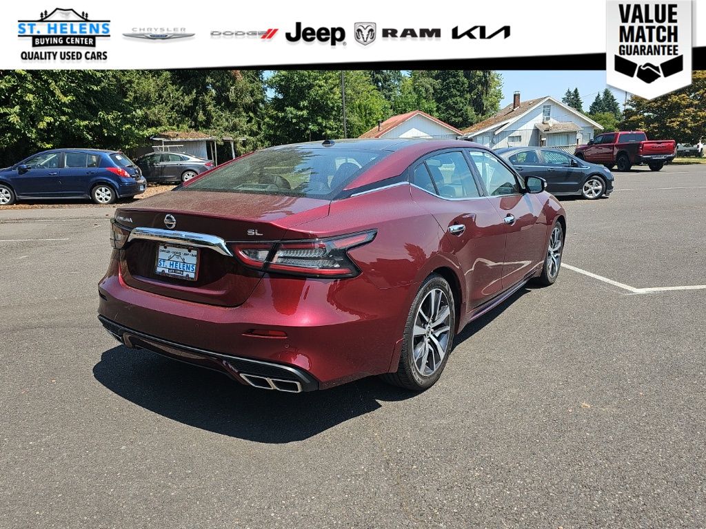 Red 2020 Nissan Maxima Sedan Front-Wheel Drive Continuously Variable Transmission