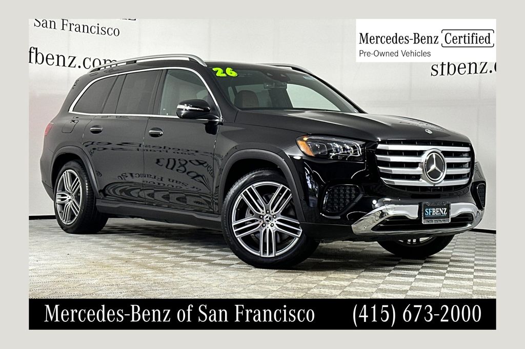 Obsidian Black Metallic 2026 Mercedes-Benz GLS SUV / Crossover All-Wheel Drive 9-Speed Automatic