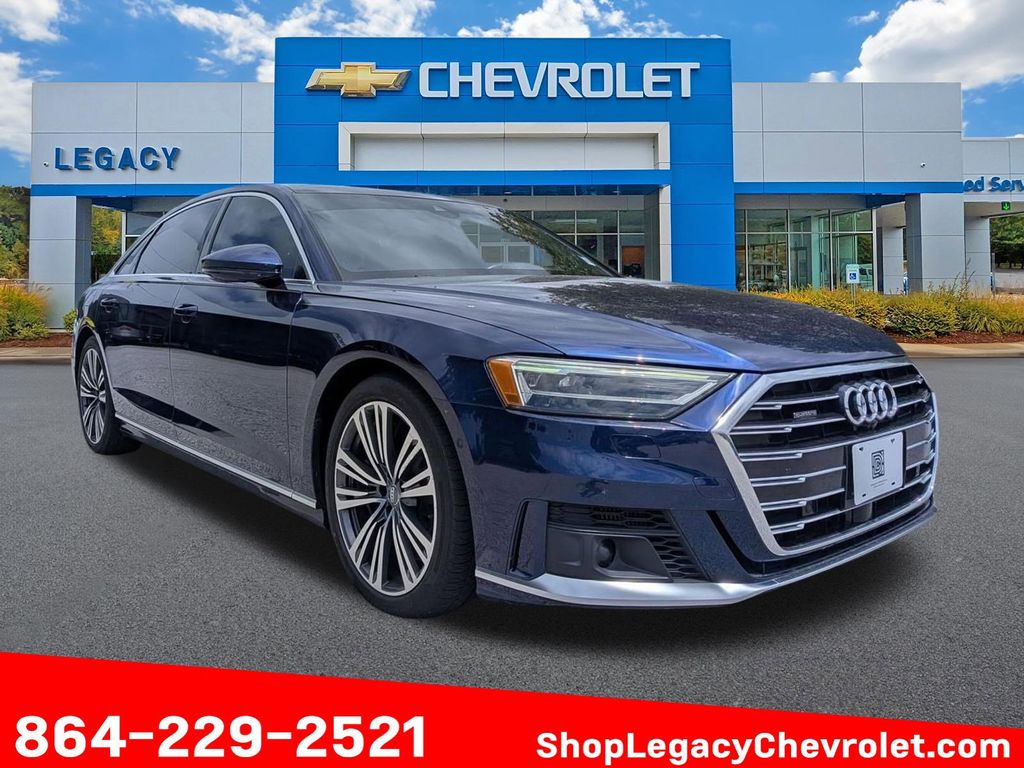 Blue Metallic 2020 Audi A8 L quattro 60 TFSI Sedan All-Wheel Drive 8-Speed Automatic