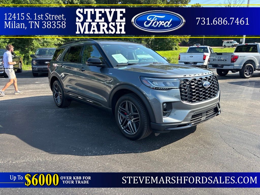 Carbonized Gray Metallic 2025 Ford Explorer SUV / Crossover All-Wheel Drive Automatic