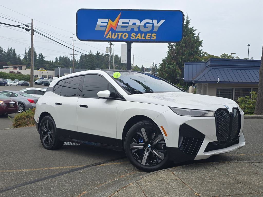 White Metallic 2024 BMW iX SUV / Crossover All-Wheel Drive Automatic