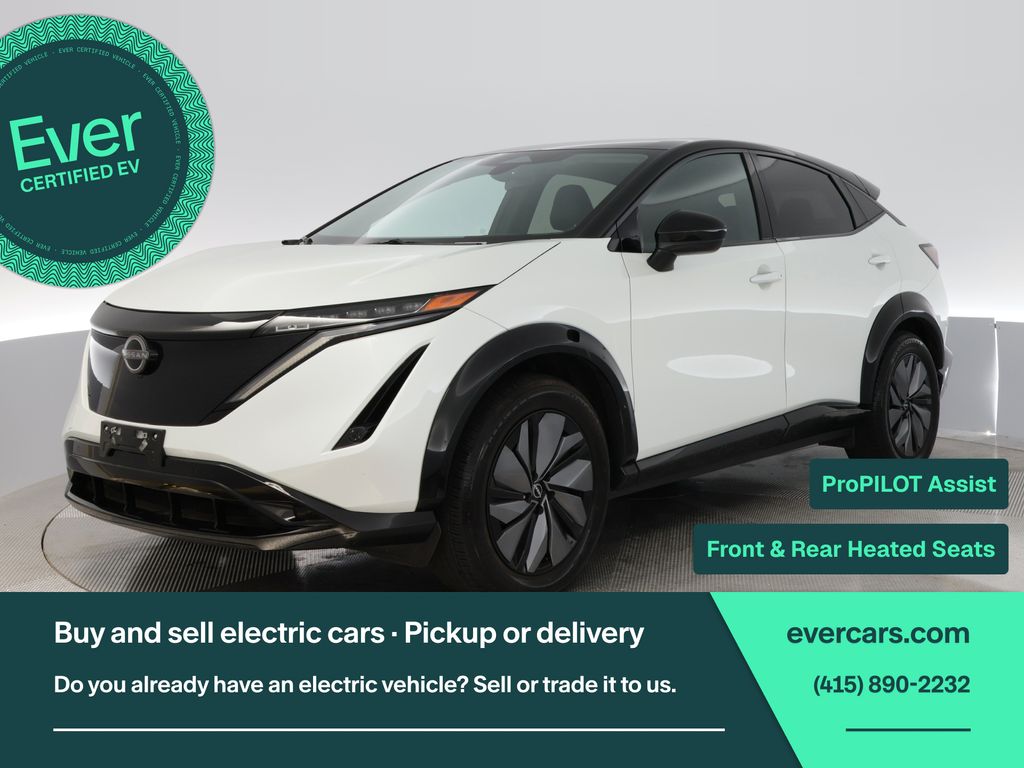 Everest White/Blk Diamond 2025 Nissan Ariya SUV / Crossover All-Wheel Drive Continuously Variable Transmission