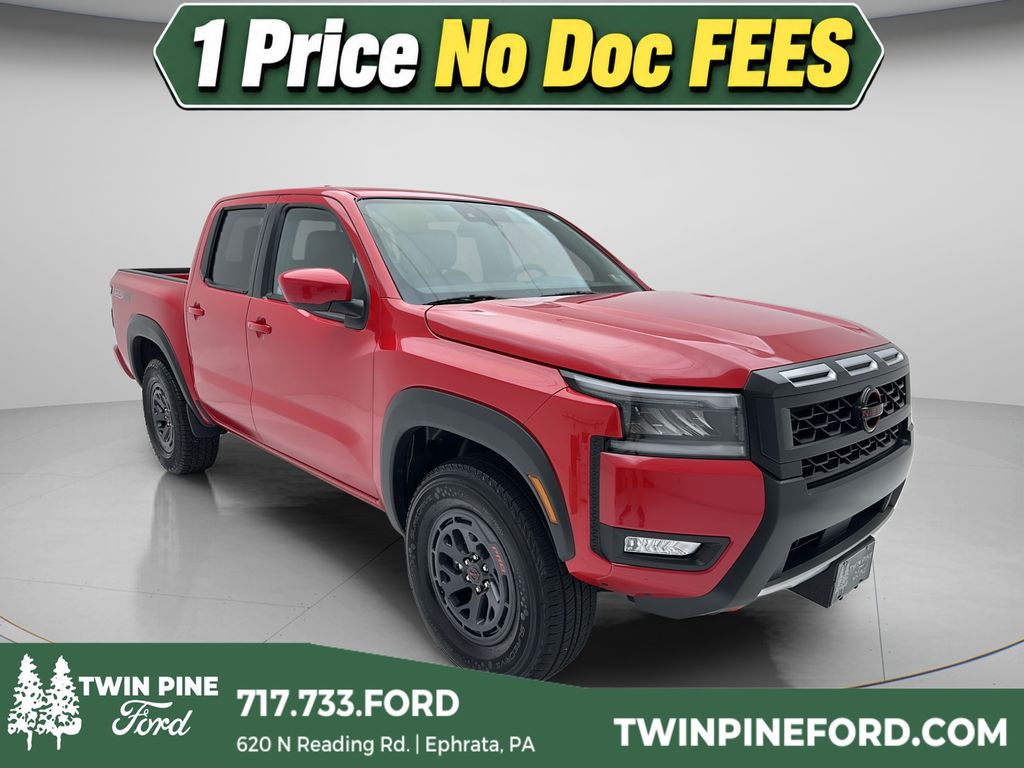 Red Alert 2026 Nissan Frontier Pickup Truck Four-Wheel Drive 9-Speed Automatic Overdrive