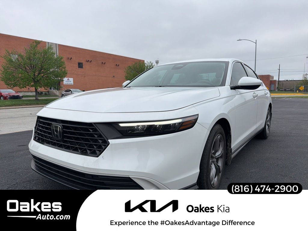 Platinum White Pearl 2024 Honda Accord EX FWD Sedan Front-Wheel Drive Continuously Variable Transmission