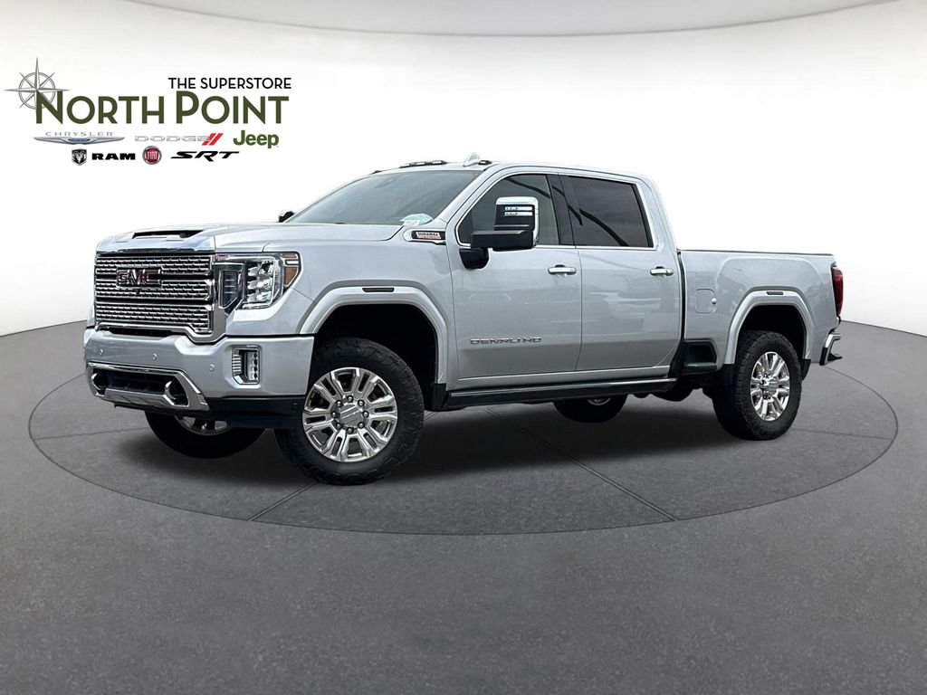 Quicksilver Metallic 2023 GMC Sierra 2500HD Denali Crew Cab 4WD Pickup Truck Four-Wheel Drive Automatic