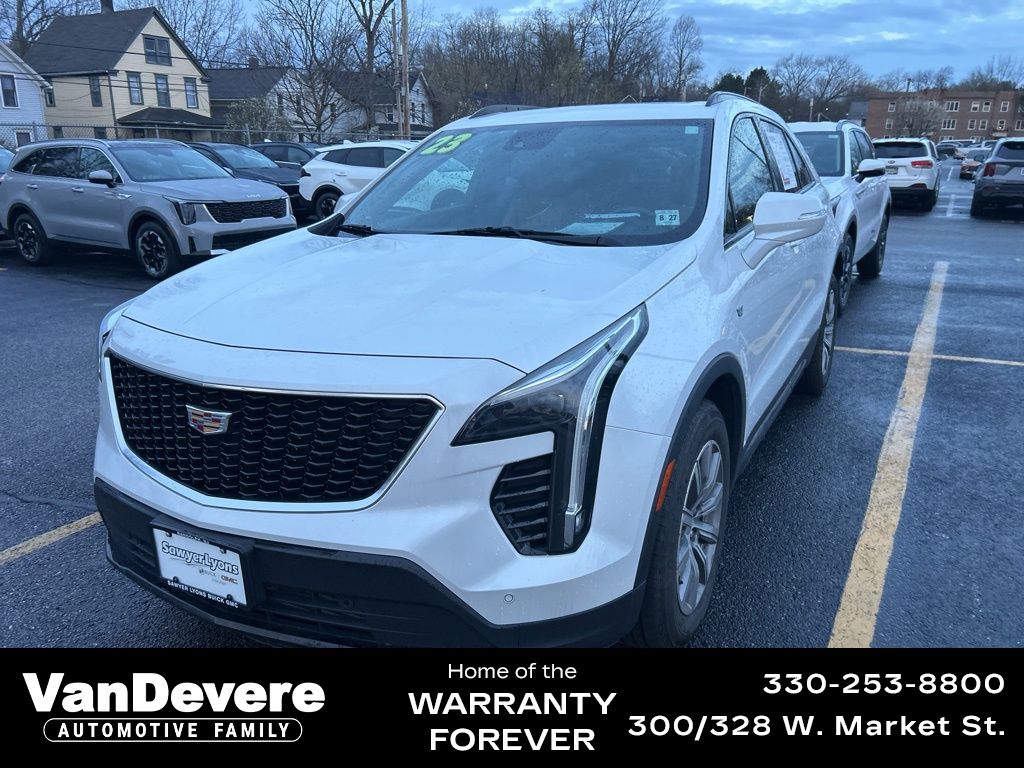 Crystal White Tricoat 2023 Cadillac XT4 Sport AWD SUV / Crossover Four-Wheel Drive 9-Speed Automatic