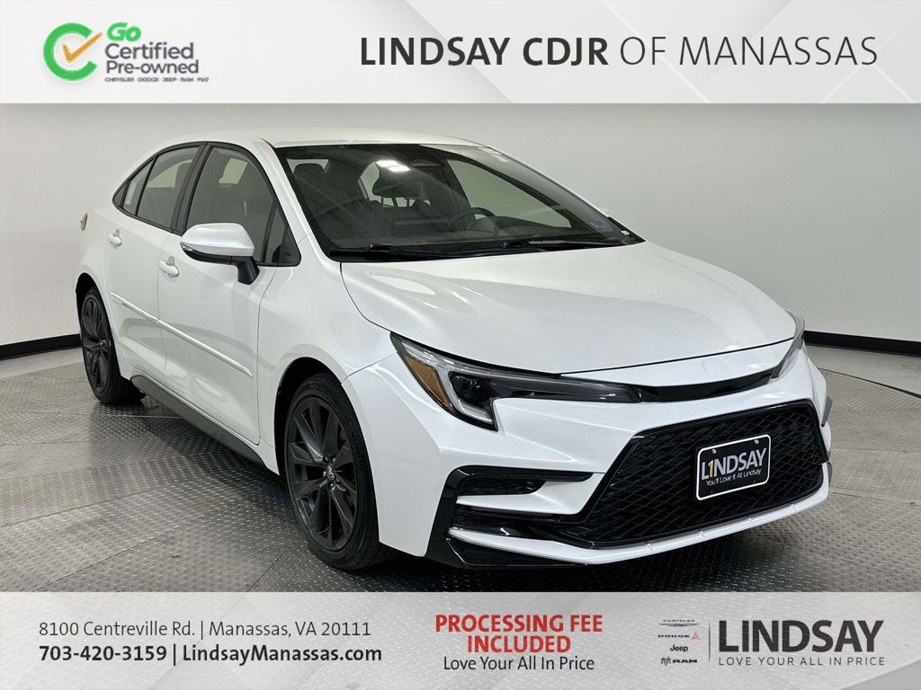 White (Wind Chill Pearl) 2023 Toyota Corolla Hybrid SE FWD Sedan Front-Wheel Drive Continuously Variable Transmission