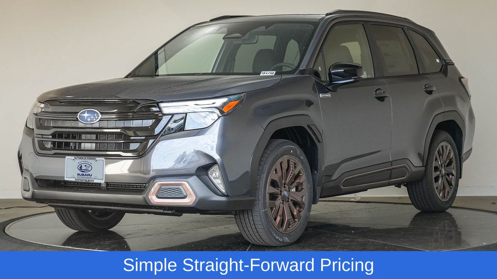 Gray Metallic 2025 Subaru Forester Hybrid Sport AWD SUV / Crossover All-Wheel Drive Continuously Variable Transmission