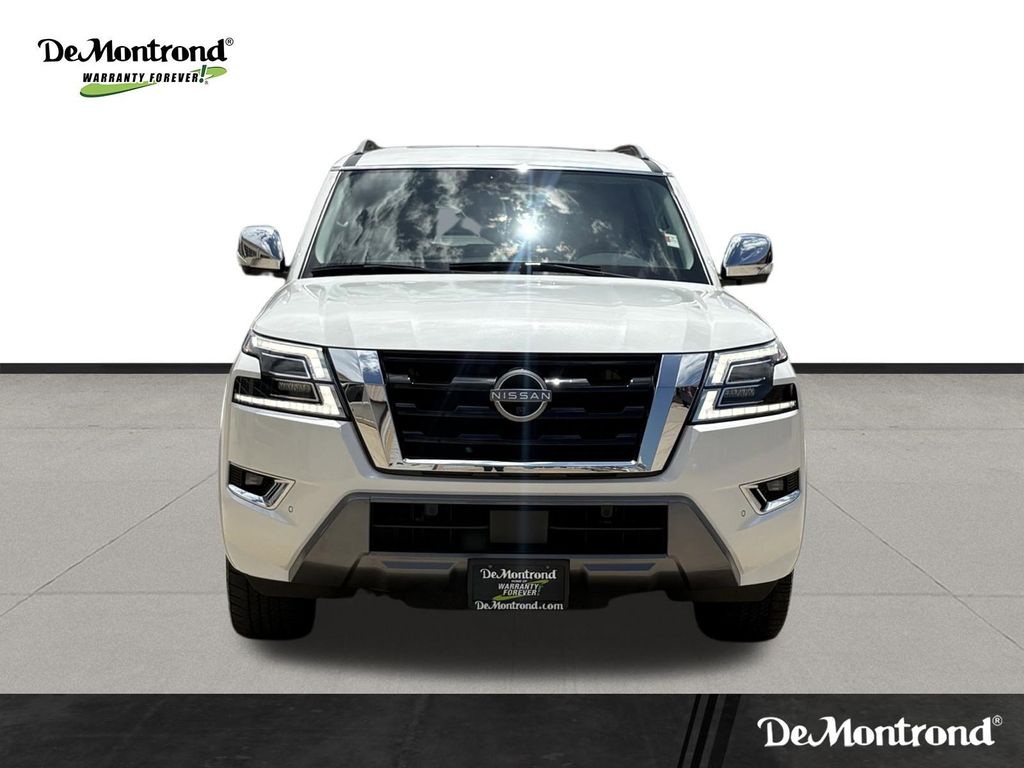 2023 Nissan Armada Platinum White at Joe Myers Mazda Kia
