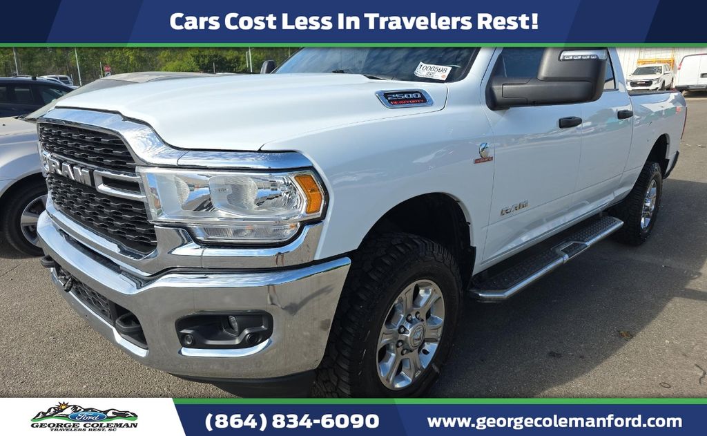 Bright White Clearcoat 2024 RAM 2500 Big Horn Crew Cab 4WD Pickup Truck Four-Wheel Drive 6-Speed Automatic