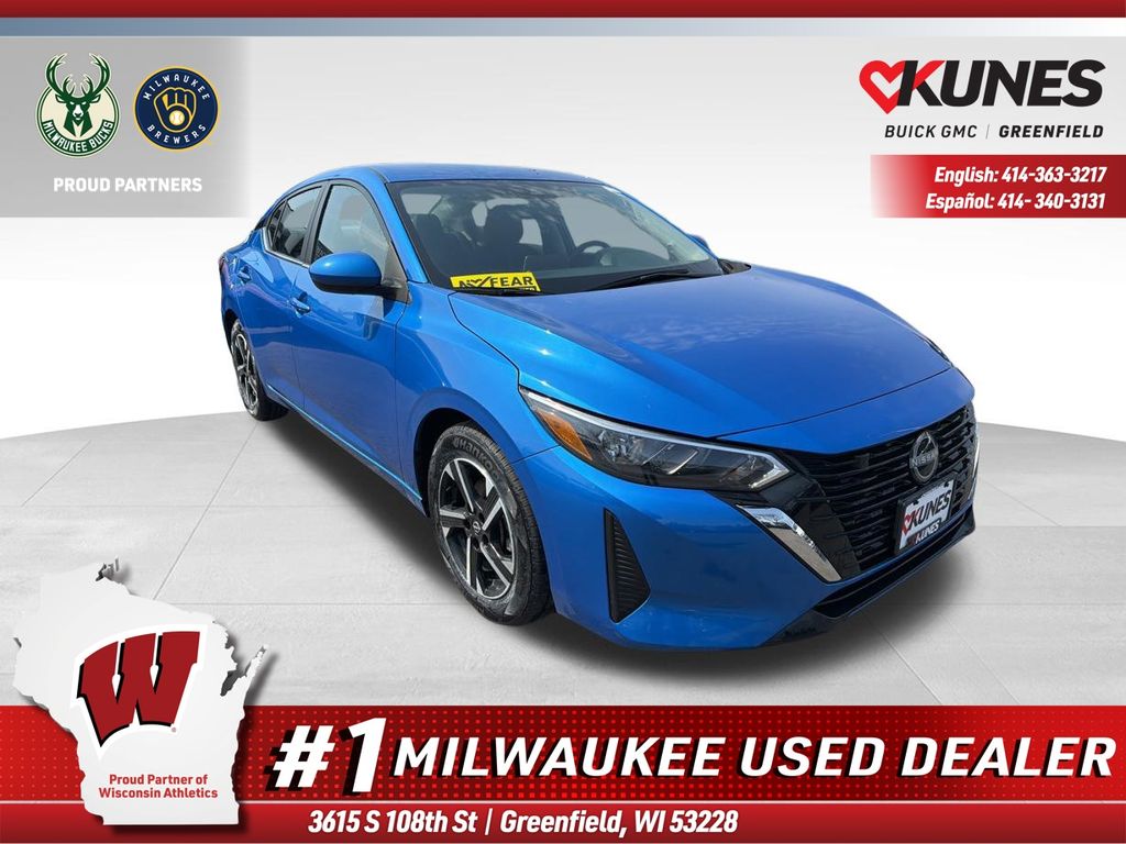 Electric Blue Metallic 2025 Nissan Sentra SV FWD Sedan Front-Wheel Drive Continuously Variable Transmission