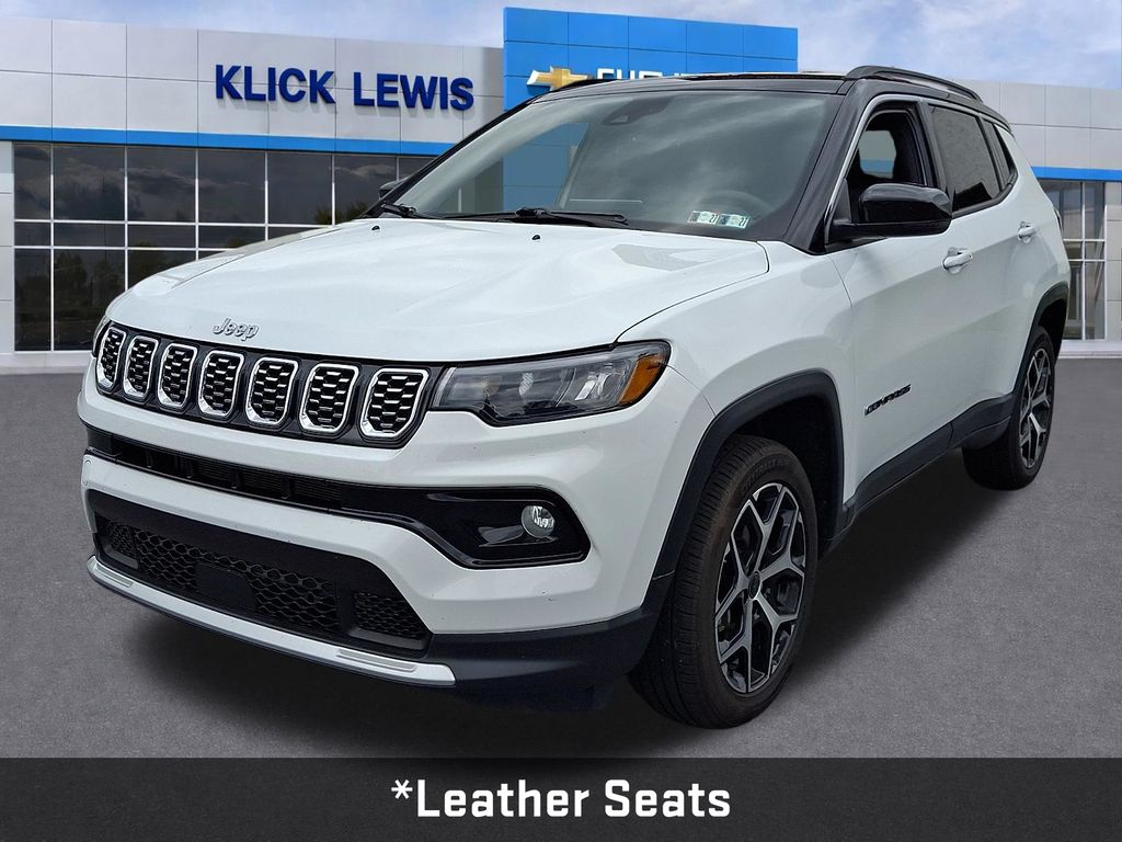2025 Jeep Compass Limited White at Audi Porsche Sewickley