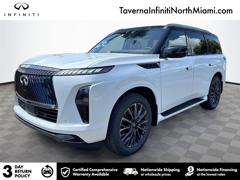 White / Black 2026 INFINITI QX80 SUV / Crossover All-Wheel Drive 9-Speed Automatic