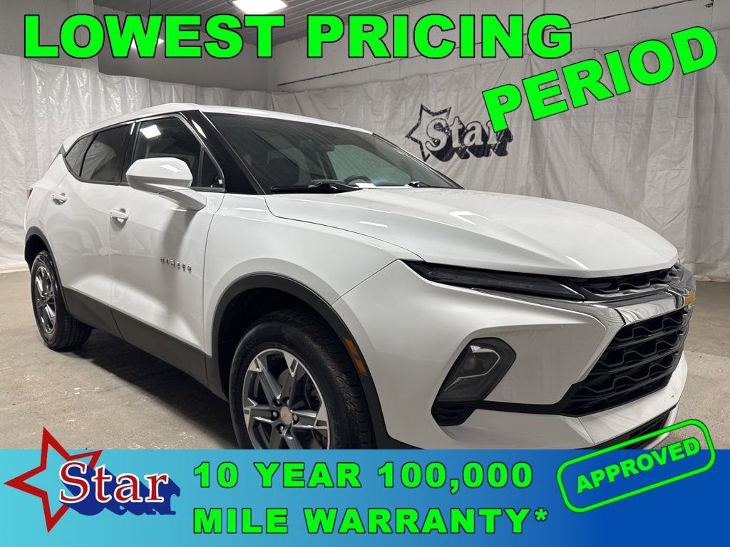 Summit White 2025 Chevrolet Blazer LT AWD SUV / Crossover 9-Speed Automatic Overdrive