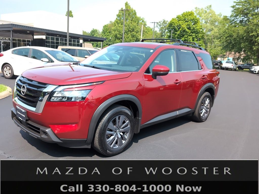 Red (Scarlet Ember Tintcoat) 2023 Nissan Pathfinder SUV / Crossover All-Wheel Drive 9-Speed Automatic
