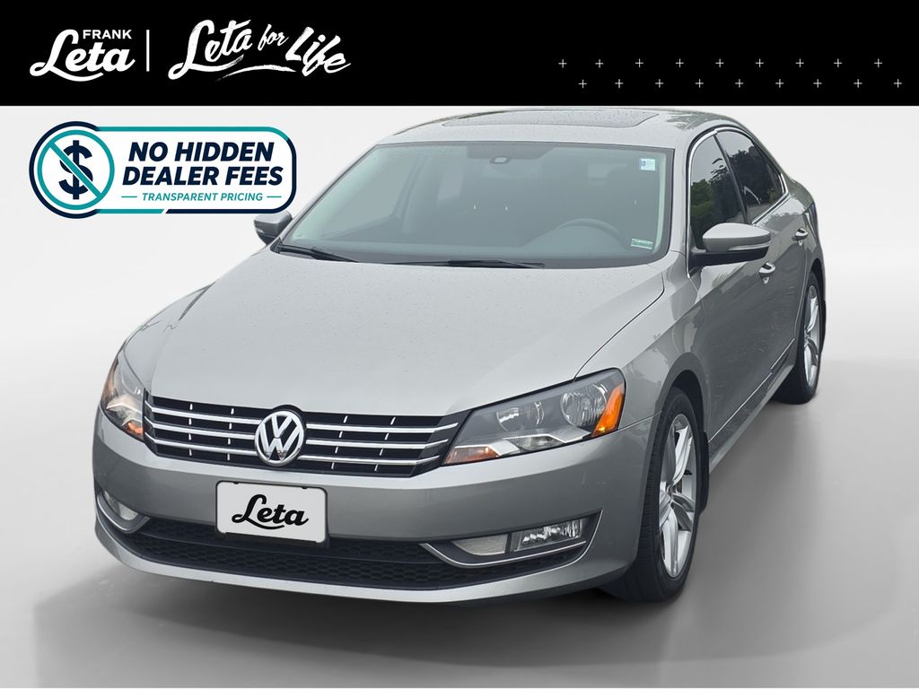 Tungsten Silver Metallic 2014 Volkswagen Passat TDI SEL Premium Sedan Front-Wheel Drive 6-Speed Dual Clutch