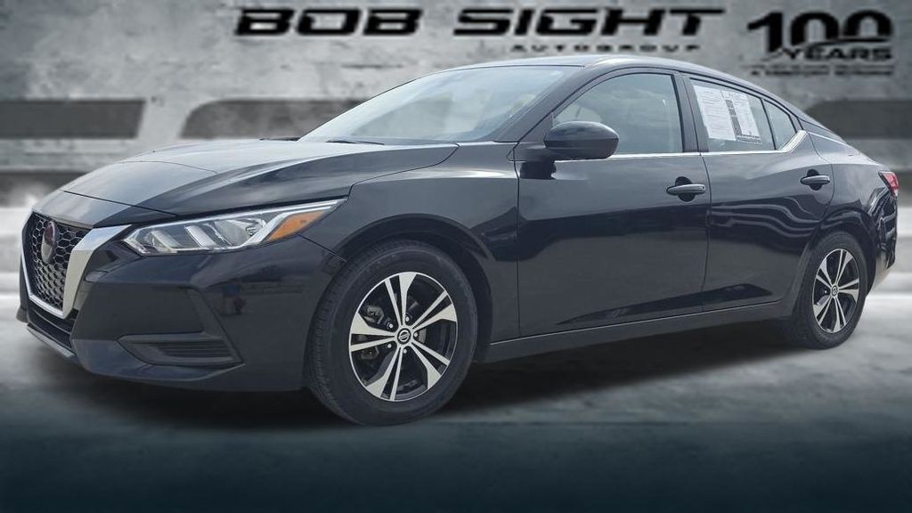 Super Black 2021 Nissan Sentra SV FWD Sedan Front-Wheel Drive Continuously Variable Transmission