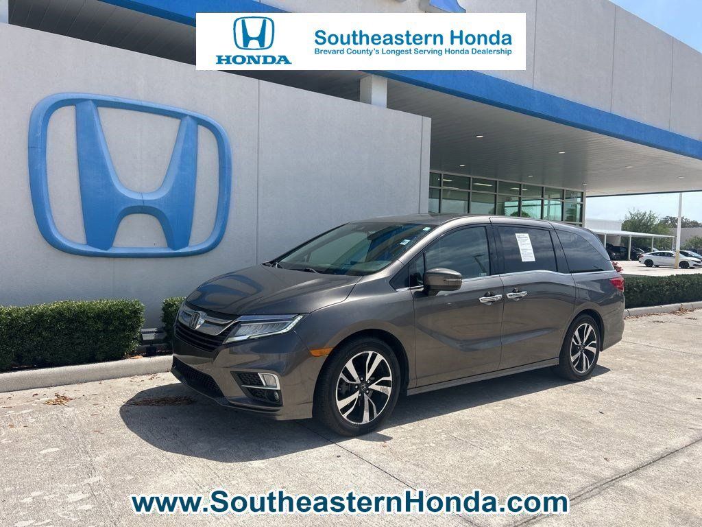 Brown 2018 Honda Odyssey Touring Elite FWD Minivan Front-Wheel Drive Automatic